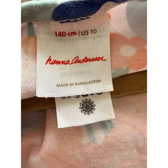 Hanna Anderson ¾ sleeve Skater Twirl Floral dress (Girls 10) - Picture 4 of 4